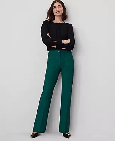 Ann Taylor The Patch Pocket Boot Pant In Fresh Evergreen