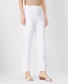 Ann Taylor The Pencil Sailor Pant In Linen Twill In White