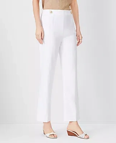 Ann Taylor The Pencil Sailor Pant In Linen Twill In White