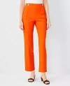 Ann Taylor The Pencil Sailor Pant In Twill In Flame Azalea
