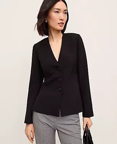 Ann Taylor The Peplum Jacket In Black