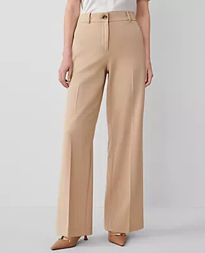 Ann Taylor The Perfect Wide Leg Pant - Curvy Fit In Baguette