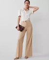 Ann Taylor The Perfect Wide Leg Pant In Baguette