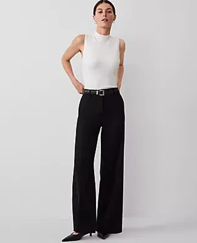 Ann Taylor The Perfect Wide Leg Pant In Black