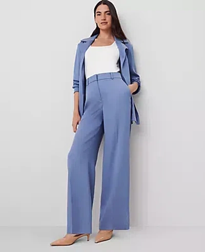 Ann Taylor The Perfect Wide-leg Pant In Colony Blue