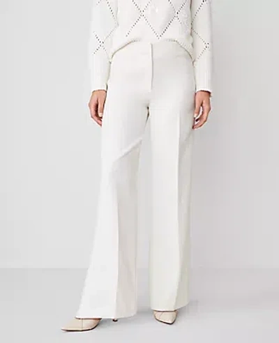 Ann Taylor The Perfect Wide-leg Pant — Curvy Fit In Winter White