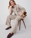 Ann Taylor The Perfect Wide Leg Pant In Light Taupe Heather