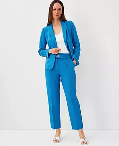 Ann Taylor The Petite Belted Taper Pant In Santorini