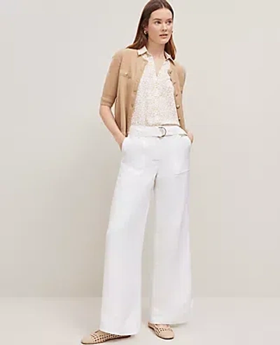 Ann Taylor The Petite Belted Wide-leg Pant