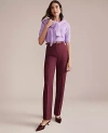Ann Taylor The Petite Bridgette Pant In Burgundy