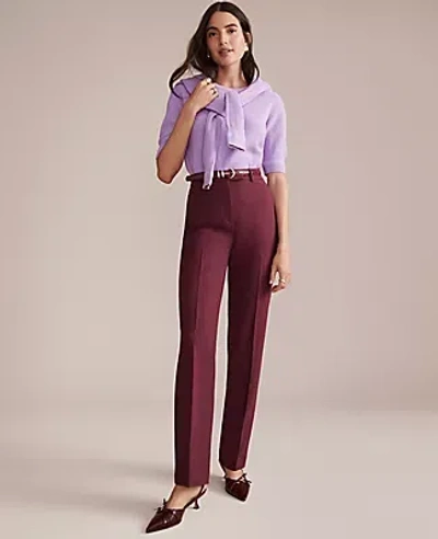 Ann Taylor The Petite Bridgette Pant In Burgundy