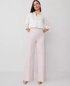 Ann Taylor The Petite Button Trim Sailor Wide-leg Pant In Pink/white Combo