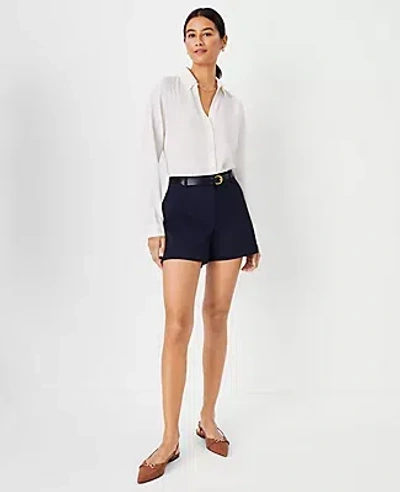 Ann Taylor The Petite City Short In Atlantic Navy