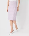 Shop Ann Taylor The Petite Clean Pencil Skirt In Cool Lotus-baguette