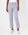 Ann Taylor The Petite Cotton Crop Pant - Curvy Fit In Empire Grey