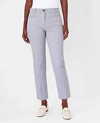 Ann Taylor The Petite Cotton Crop Pant - Curvy Fit In Empire Grey