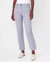 Ann Taylor The Petite Cotton Crop Pant In Empire Grey