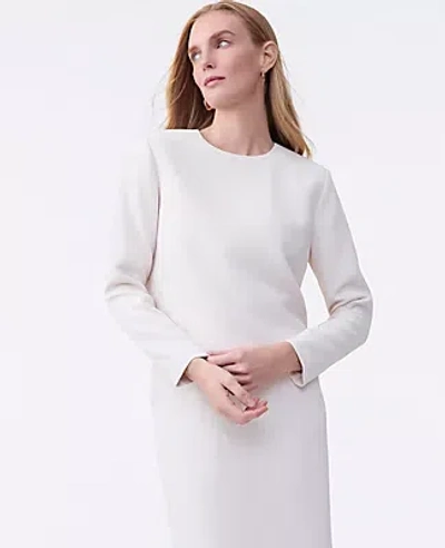 Ann Taylor The Petite Crew Neck Top In White