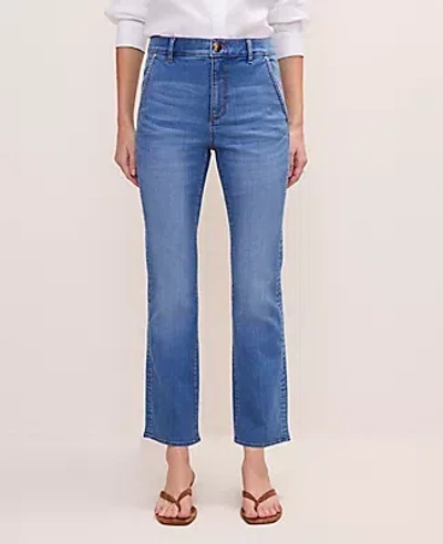 Ann Taylor The Petite Cropped Boot Jean — Curvy Fit