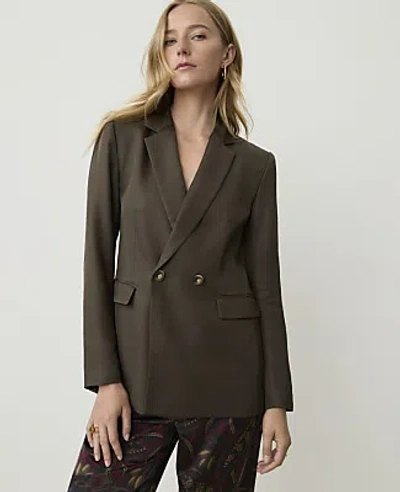 Ann Taylor The Petite Crosby Blazer In Caper Shadow