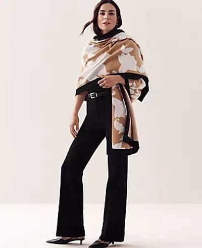 Ann Taylor The Petite Cuffed Tab Waist Trouser In Black