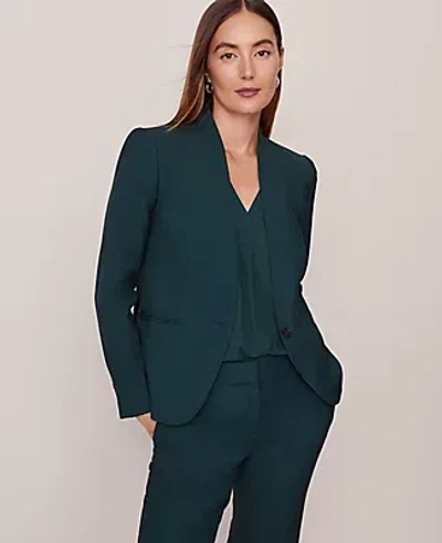 Ann Taylor The Petite Cutaway Blazer In Green