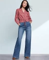 Ann Taylor The Petite Denim Trouser Pant In Blue