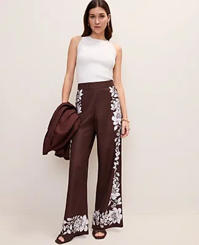 Ann Taylor The Petite Easy Wide-leg Pant In Multi