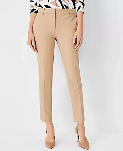 Ann Taylor The Petite Ankle Pant - Curvy Fit In Cappuccino Tan