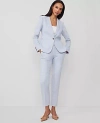 Ann Taylor The Petite Eva Ankle Pant In Blue/white Combo