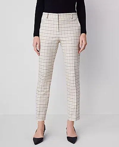 Ann Taylor The Petite Eva Ankle Pant In Ivory Combo