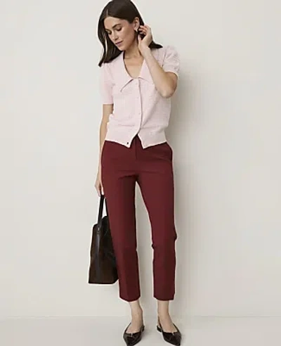 Ann Taylor The Petite Eva Ankle Pant In Rich Merlot