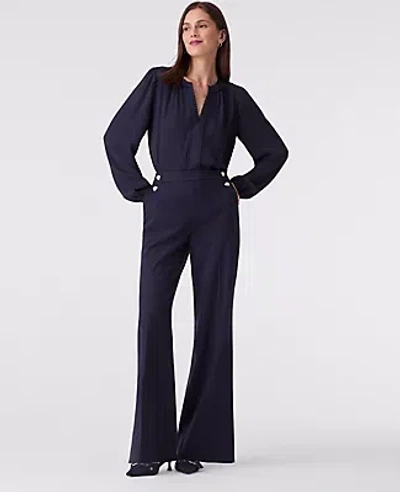 Ann Taylor The Petite Everyday Sailor Wide-leg Pant In Black