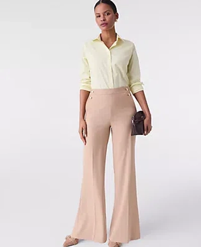 Ann Taylor The Petite Everyday Sailor Wide-leg Pant In Brown