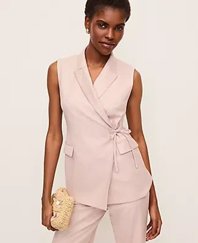 Ann Taylor The Petite Fitted Wrap Vest