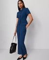 Ann Taylor The Petite Flare Ankle Pant In Gray