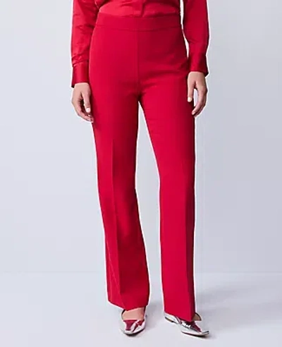 Ann Taylor The Petite Flare Trouser In Red