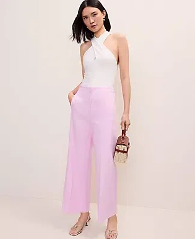 Ann Taylor The Petite Grace Straight Pant In Pink