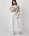 Ann Taylor The Petite Grace Straight Pant In Winter White