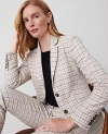 Ann Taylor The Petite Greenwich Blazer In Ivory Combo