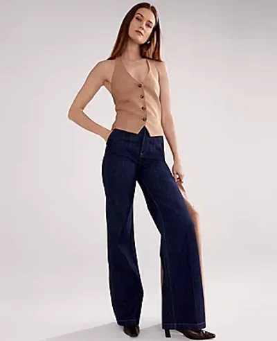 Ann Taylor The Petite Halter Vest In Brown