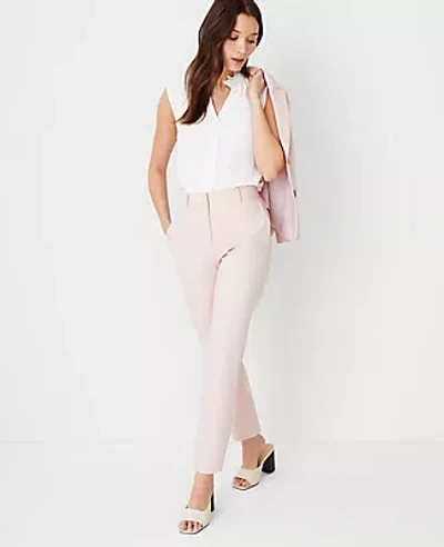 Ann Taylor The Petite High Rise Everyday Ankle Pant In Stretch Cotton In Pink Dust