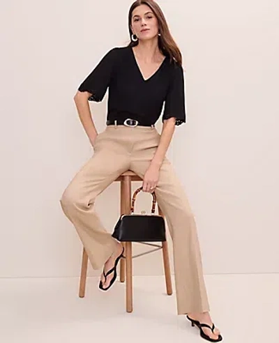 Ann Taylor The Petite High Rise Trouser In Black