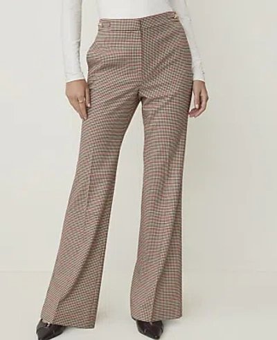 Ann Taylor The  Petite Horsebit Flared Trouser In Multi Houndstooth