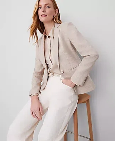 Ann Taylor The Petite Hutton Blazer In Mixed Beige