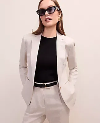 Ann Taylor The Petite Hutton Blazer In Neutral