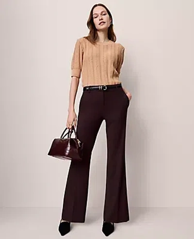 Ann Taylor The Petite Jayne Trouser Pant In Brown