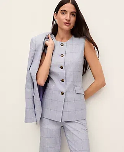 Ann Taylor The Petite Long Crew Neck Vest