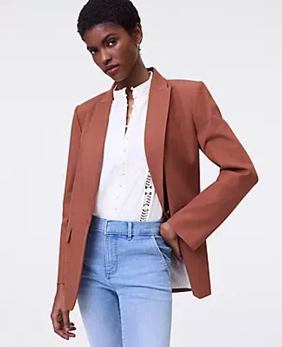 Ann Taylor The Petite Longline Blazer In Multi