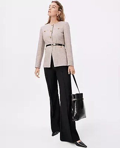 Ann Taylor The Petite Margot Flare Trouser Pant In Black